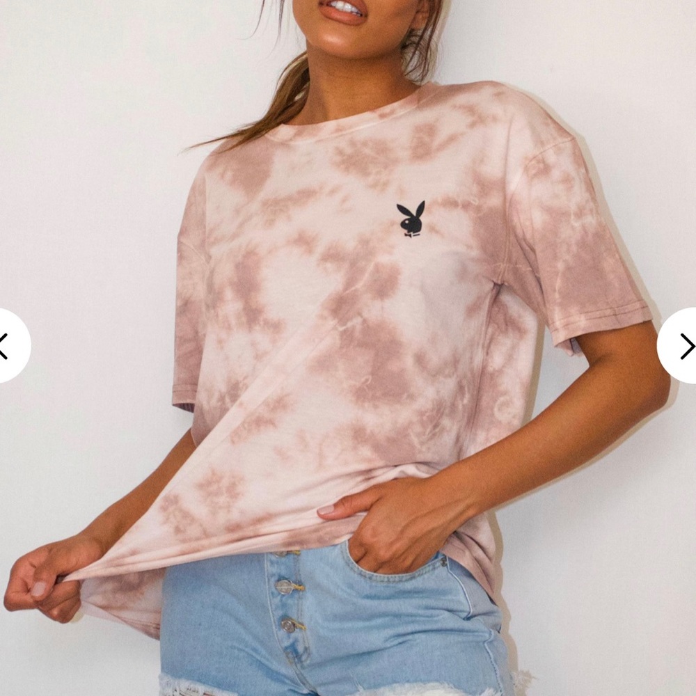 Playboy Stone Tie Dye Oversized T-Shirt - Picture 2 of 9